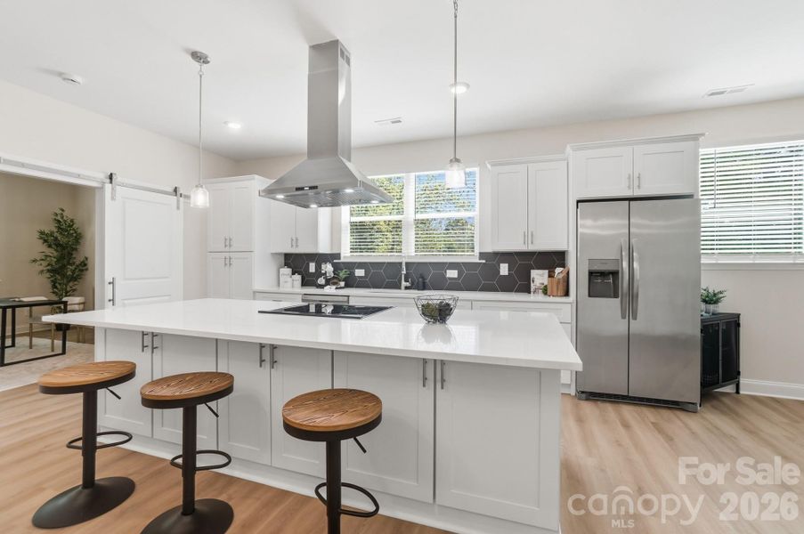 Furnished interior view inside a new home in , Charlotte (Image 29).