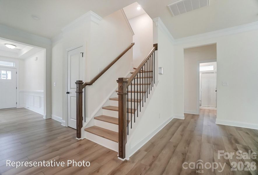 Furnished interior view inside a new home in Enclave at Riverdale, Huntersville (Image 10).