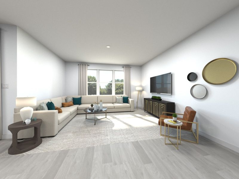 Rendering of the San Marino Living Room. Rendering of the San Marino Living Room.