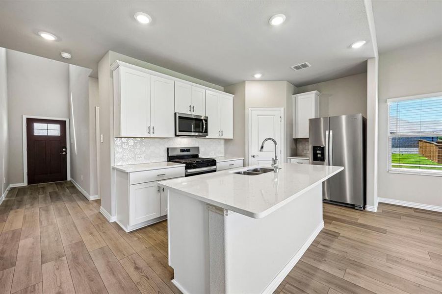 Furnished interior view inside a new home in Lakehaven - Signature Series, Farmersville (Image 6). Furnished interior view inside a new home in Lakehaven - Signature Series, Farmersville (Image 6).