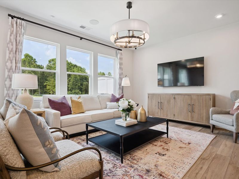 Representative furnished interior of a home built from the Catawba by Tri Pointe Homes in Millstone, Cramerton (Image 7).