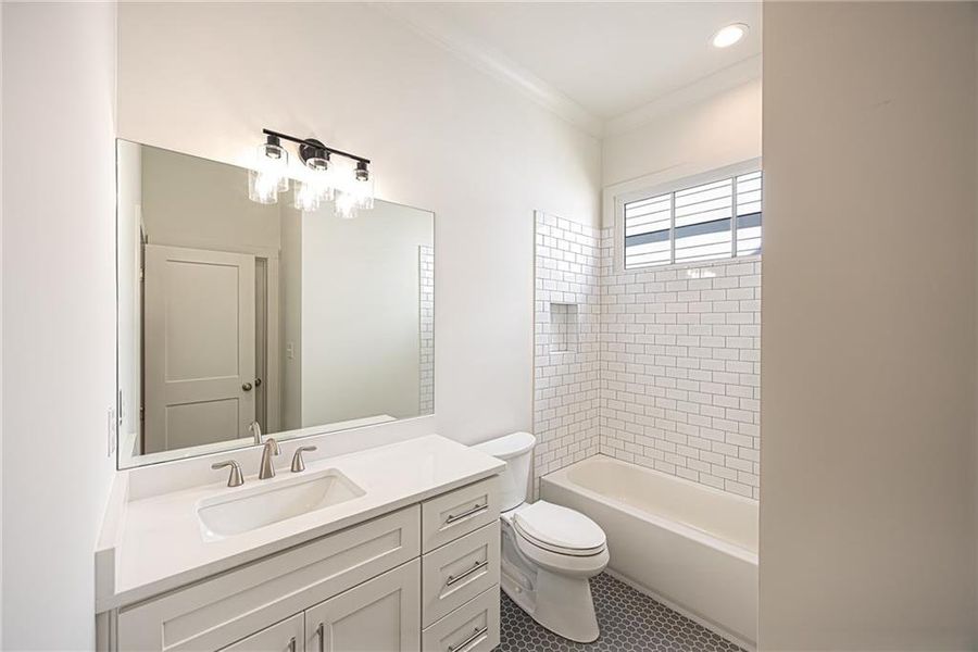 Furnished interior view inside a new home in , Atlanta (Image 13).