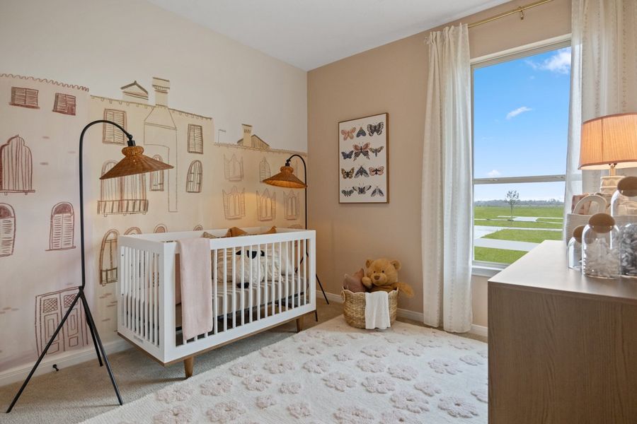 Spacious secondary bedrooms