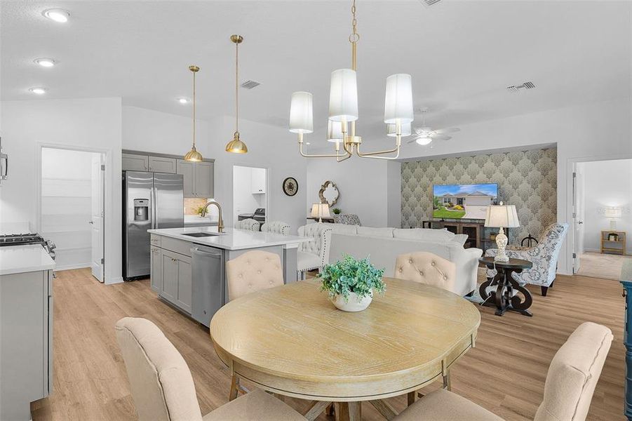 Furnished interior view inside a new home in , The Villages (Image 17).