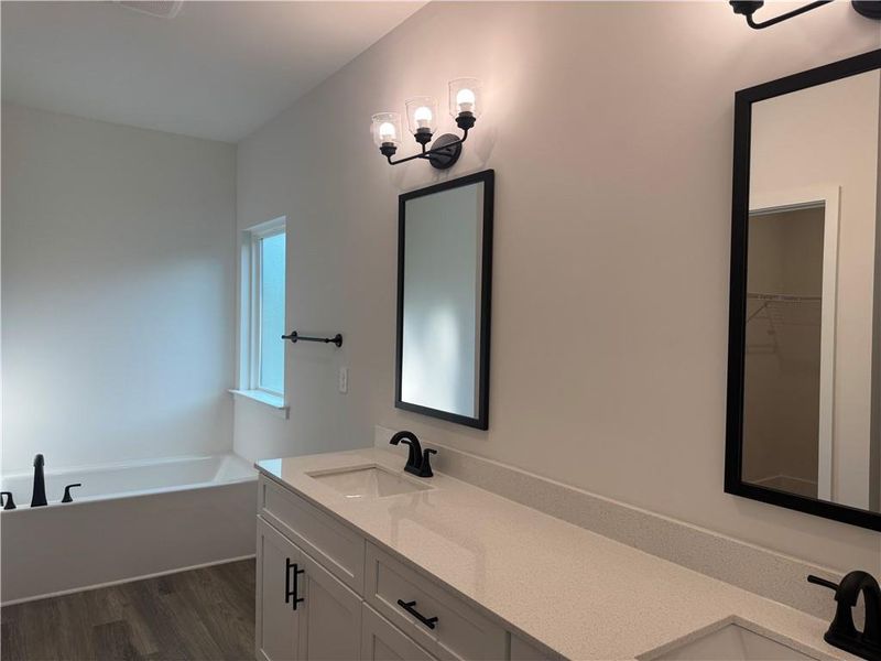 Furnished interior view inside a new home in The Fields of Walnut Creek, Pendergrass (Image 11).