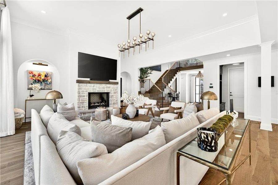 Furnished interior view inside a new home in , Atlanta (Image 36).