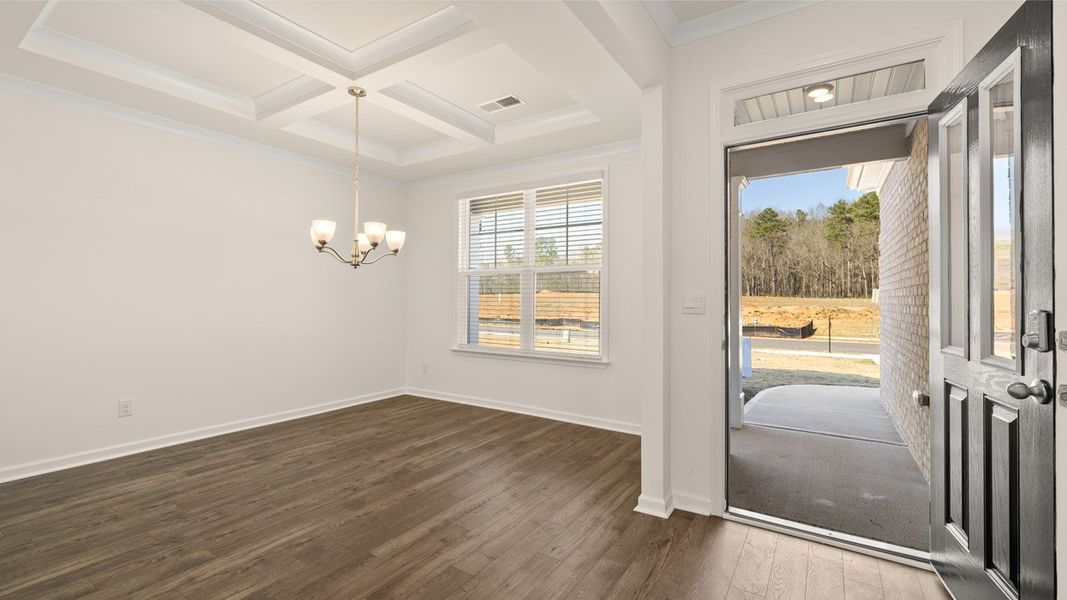 Representative unfurnished interior of a home built from the Edison by D.R. Horton in Westland, Bogart (Image 42).