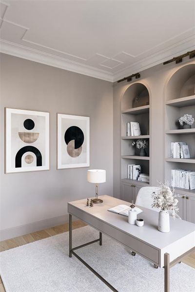 Furnished interior view inside a new home in , Dallas (Image 15).