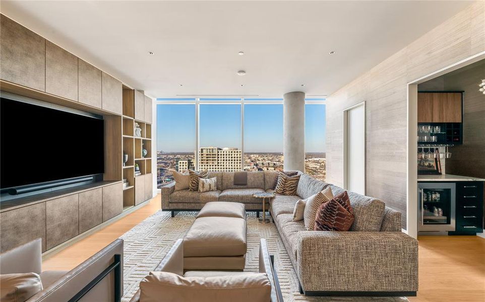 Furnished interior view inside a new home in , Dallas (Image 23).