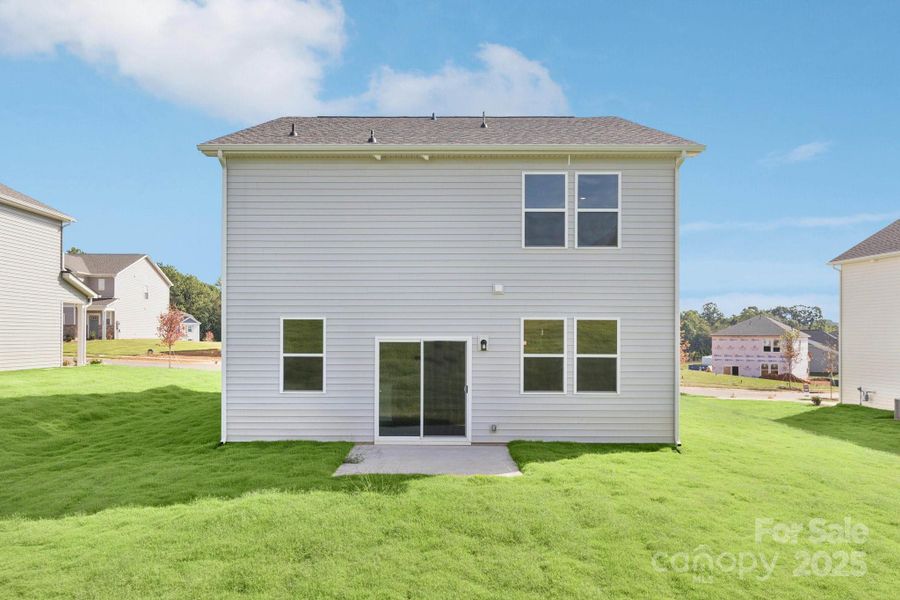 Exterior details and patio area of a home in The Trails at Carpenter Farms, Lincolnton (Image 3).