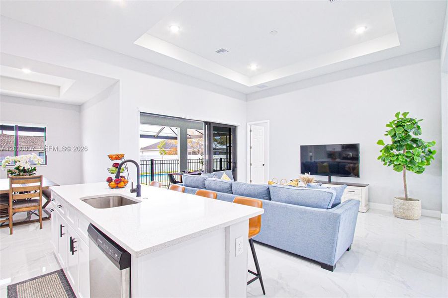 Furnished interior view inside a new home in , Cape Coral (Image 30).