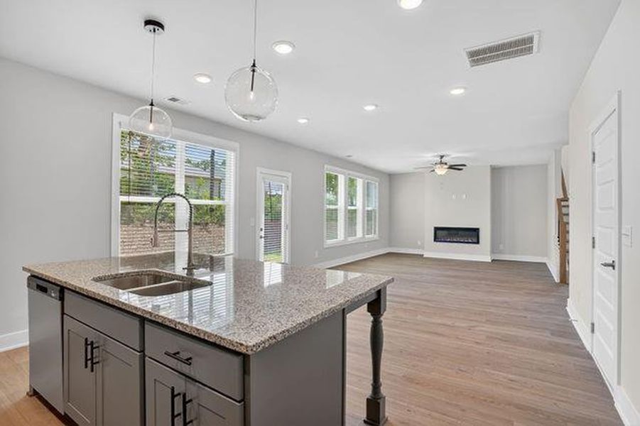 Furnished interior view inside a new home in Killian Manor at The Adares, Adairsville (Image 10).