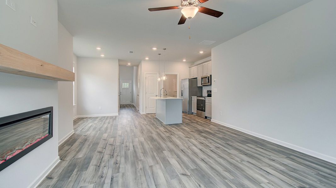 Representative furnished interior of a home built from the Emma by DRB Homes in Enclave at Evergreen, Fairburn (Image 16).