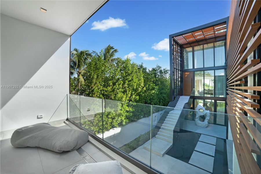 Exterior details and patio area of a home in , Miami Beach (Image 39). Exterior details and patio area of a home in , Miami Beach (Image 39).