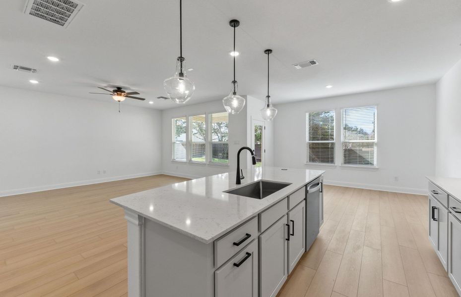Furnished interior view inside a new home in Horizon Lake, Leander (Image 5).