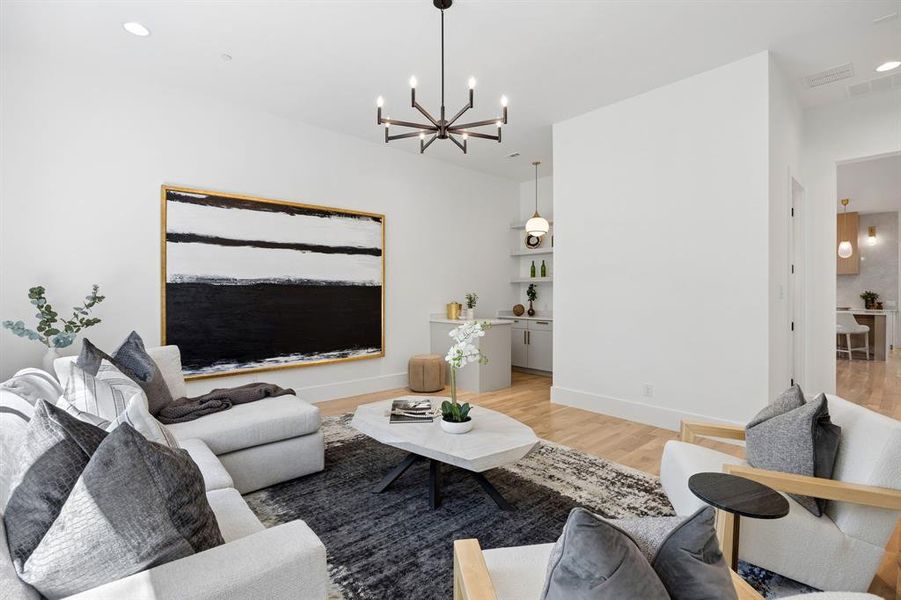 Furnished interior view inside a new home in , Southlake (Image 20).