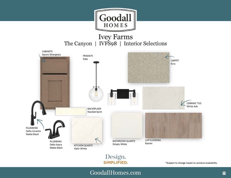 Sample of building materials used in homes in Ivey Farms, Farragut (Image 34). Sample of building materials used in homes in Ivey Farms, Farragut (Image 34).