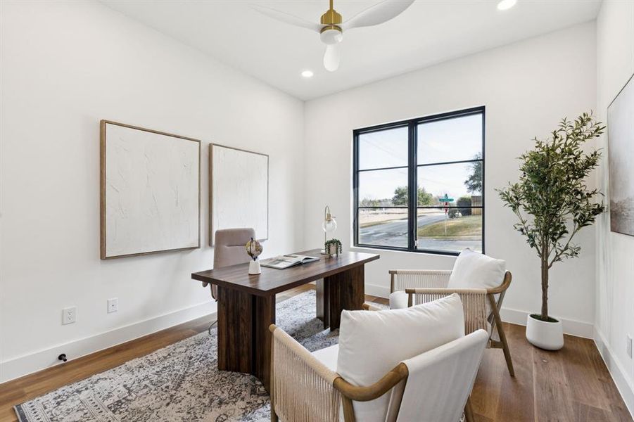 Furnished interior view inside a new home in , Dallas (Image 18).