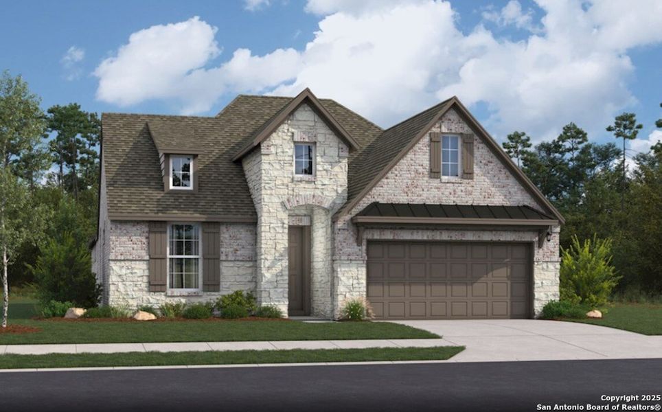 Front exterior of a new home in Westridge, San Antonio, TX, highlighting curb appeal (Image 1). Front exterior of a new home in Westridge, San Antonio, TX, highlighting curb appeal (Image 1).