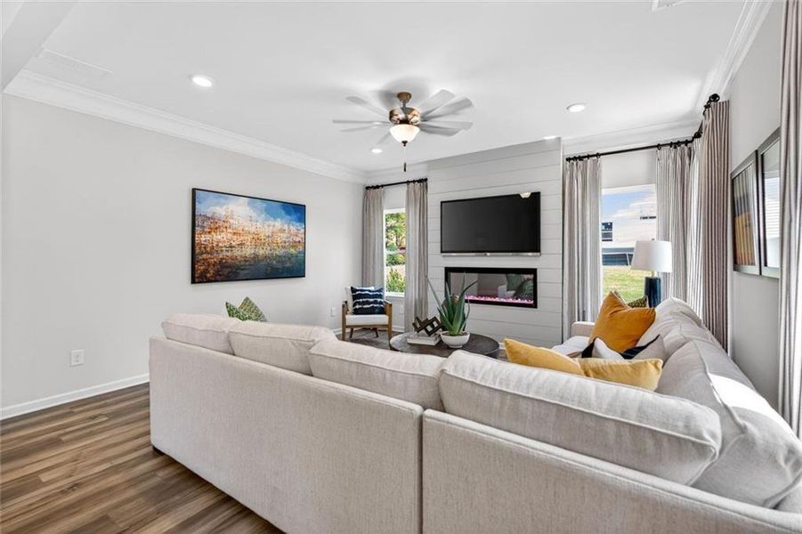 Furnished interior view inside a new home in Sagebrook, Powder Springs (Image 15).