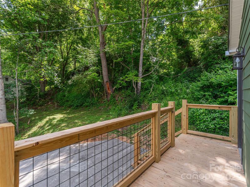 Exterior details and patio area of a home in , Waynesville (Image 4).