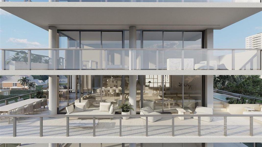 Condo located in Bay Harbor Islands, FL showcasing its design and architecture (Image 3).