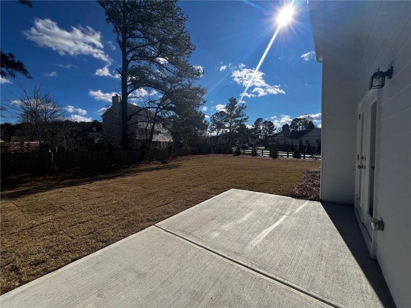 Exterior details and patio area of a home in Hickory Heights, Acworth (Image 2). Exterior details and patio area of a home in Hickory Heights, Acworth (Image 2).