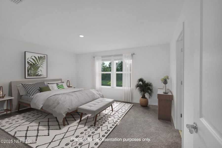 Furnished interior view inside a new home in Wells Landing, Jacksonville (Image 4).
