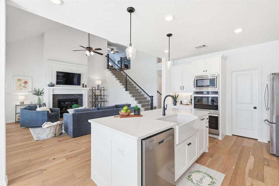 Furnished interior view inside a new home in , Haslet (Image 17).