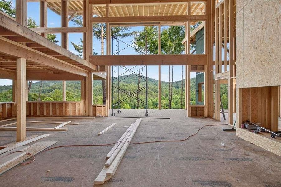In-progress construction of a new home in , Cherry Log, GA (Image 11).