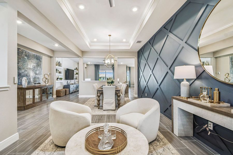 Representative furnished interior of a home built from the Joyce by William Ryan Homes in River Preserve Estates, Parrish (Image 60). Representative furnished interior of a home built from the Joyce by William Ryan Homes in River Preserve Estates, Parrish (Image 60).