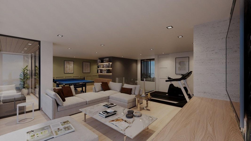 Furnished interior view inside a new home in , Fort Lauderdale (Image 4).