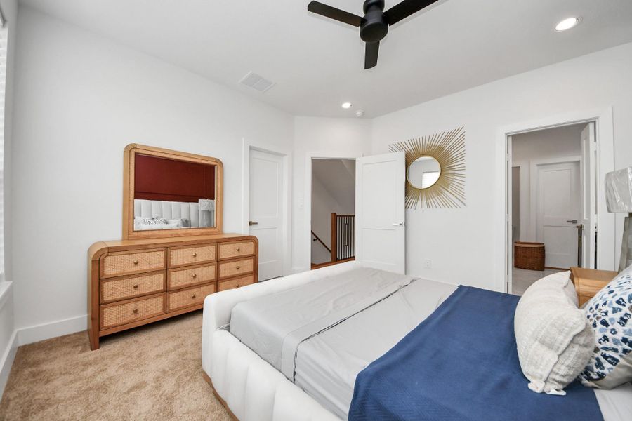 Furnished interior view inside a new home in , Houston (Image 31).