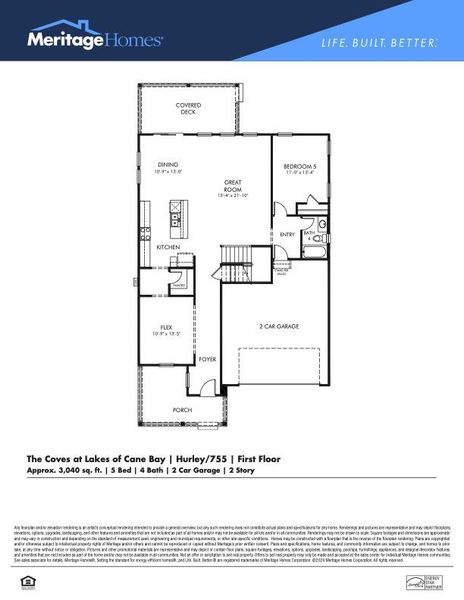 2D floor plan layout of this home in The Coves at Lakes of Cane Bay, Summerville, SC (Image 5). 2D floor plan layout of this home in The Coves at Lakes of Cane Bay, Summerville, SC (Image 5).