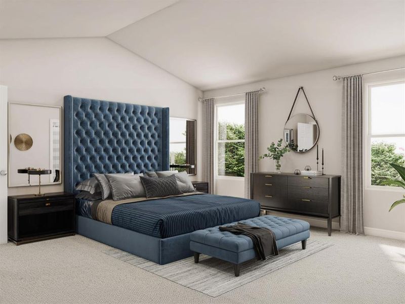 Furnished interior in a model home at Still Water Lake in Godley (Image 5).