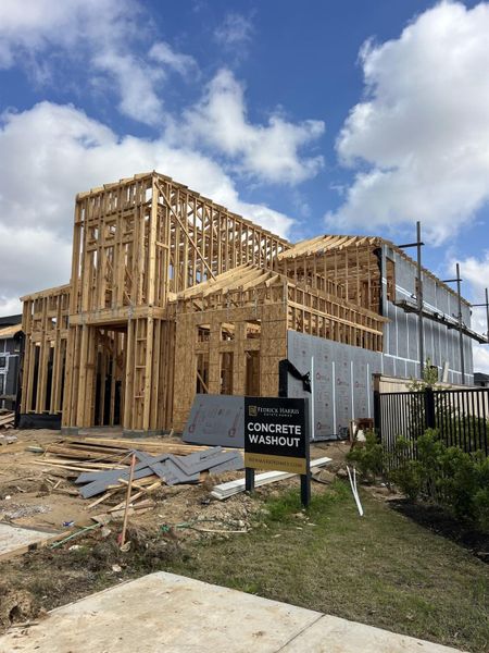The exterior will be finished with the shade of "Highstone" brick and "Heron Plume" stucco. The exterior will be finished with the shade of "Highstone" brick and "Heron Plume" stucco.