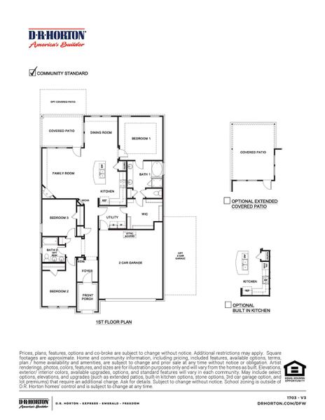 Image 4 representing the 1703 Calvin by D.R. Horton in Silverado, Aubrey, TX. Image 4 representing the 1703 Calvin by D.R. Horton in Silverado, Aubrey, TX.