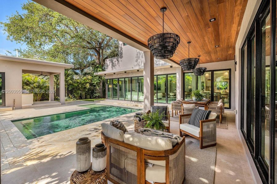 Exterior details and patio area of a home in , Biscayne Park (Image 41).
