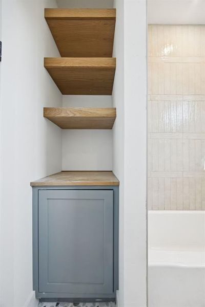 Close-up of interior finishes inside a home in , Dallas (Image 10).