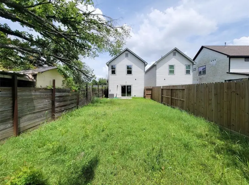 Exterior details and patio area of a home in , Houston (Image 4). Exterior details and patio area of a home in , Houston (Image 4).