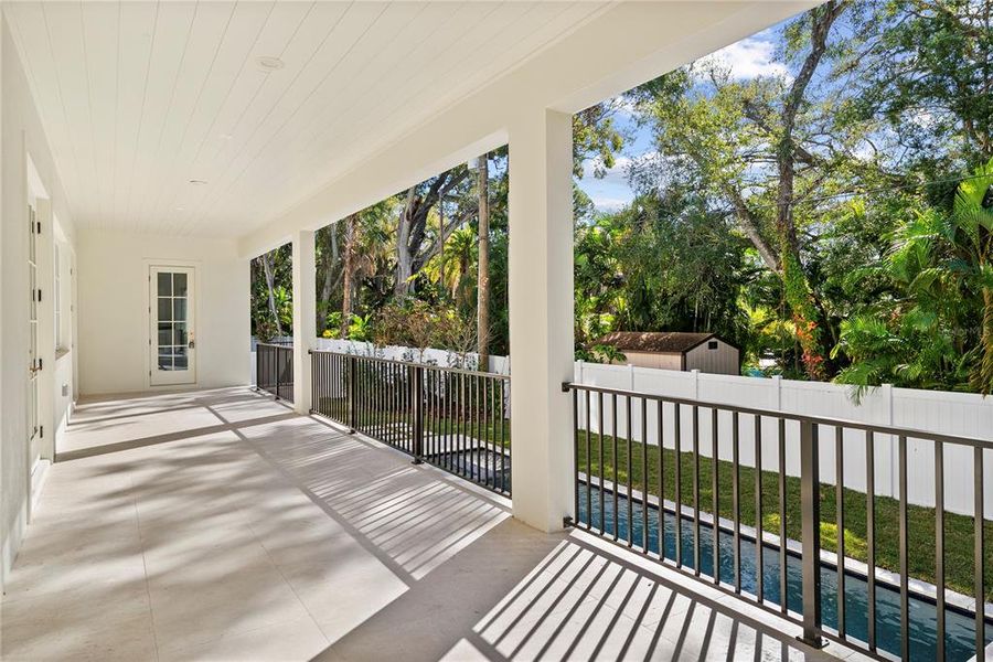 Exterior details and patio area of a home in , Tampa (Image 31).