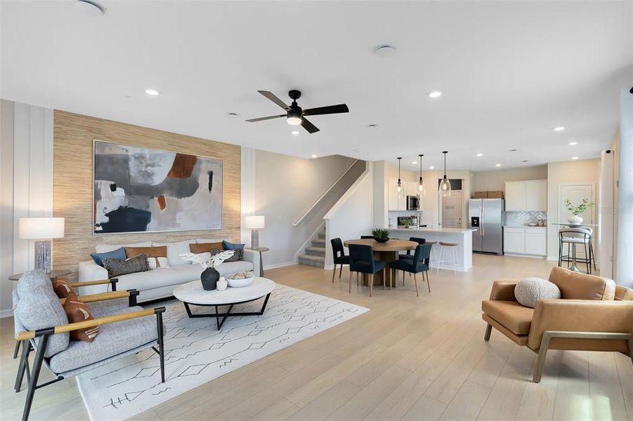 Furnished interior view inside a new home in Harbor Square, Palm Bay (Image 9).