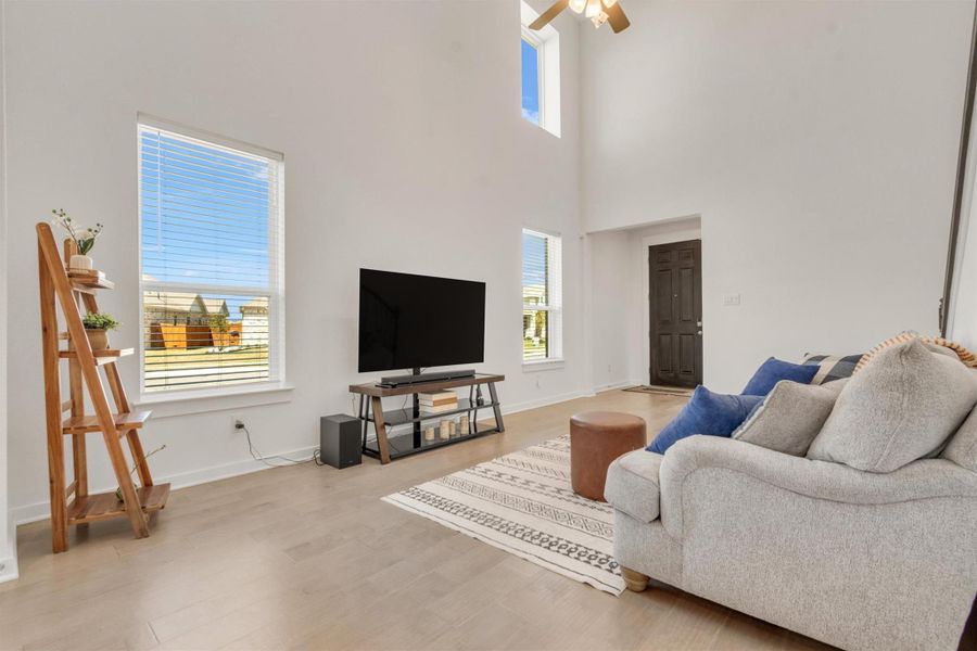 Furnished interior view inside a new home in Crosswinds, Kyle (Image 12).