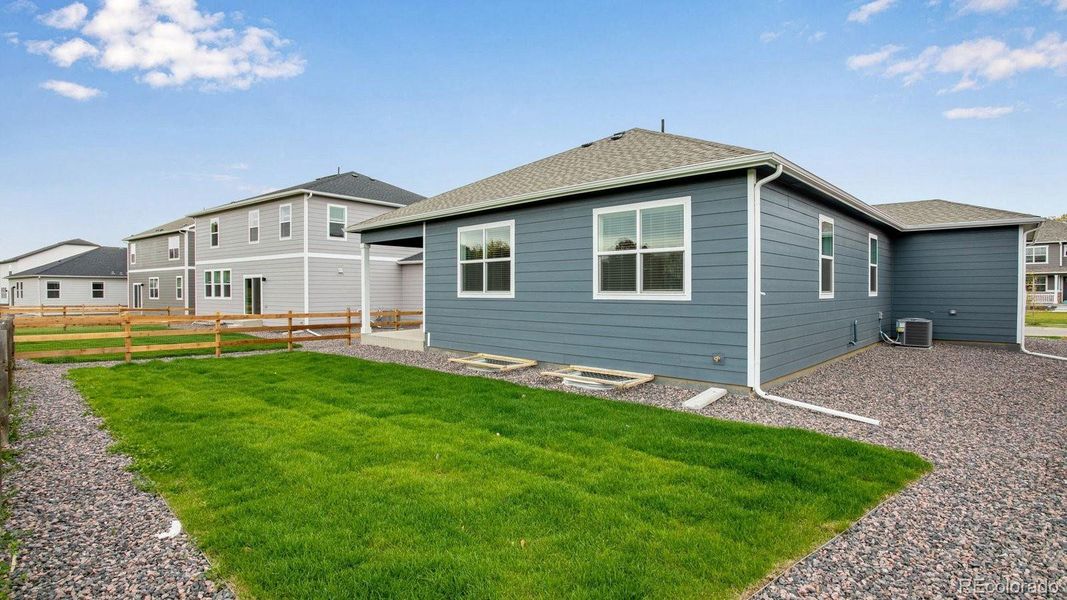 Exterior details and patio area of a home in Hansen Farm, Fort Collins (Image 19).