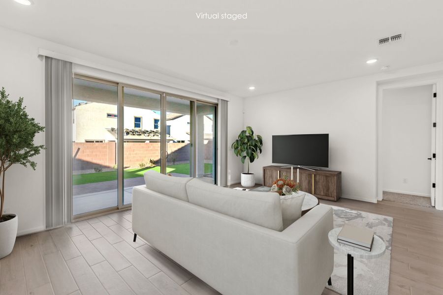 Furnished interior view inside a new home in Oasis At Rocking K, Vail (Image 5).