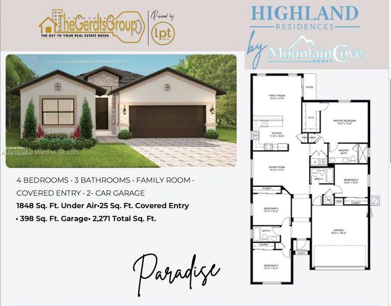 2D floor plan layout of this home in , Homestead, FL (Image 2). 2D floor plan layout of this home in , Homestead, FL (Image 2).