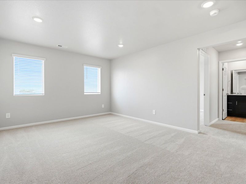 Spacious, unfurnished interior of a new home in Poudre Heights: The Lakes Collection, Windsor (Image 16). Spacious, unfurnished interior of a new home in Poudre Heights: The Lakes Collection, Windsor (Image 16).