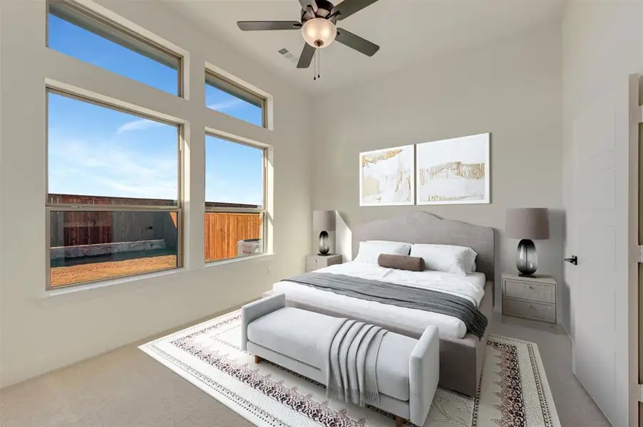 Furnished interior view inside a new home in Creekshaw – Classic, Royse City (Image 4).