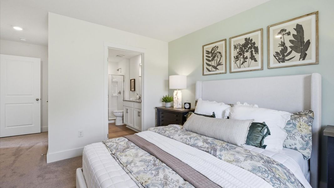 Furnished interior view inside a new home in Macon Townhomes, Seymour (Image 22).