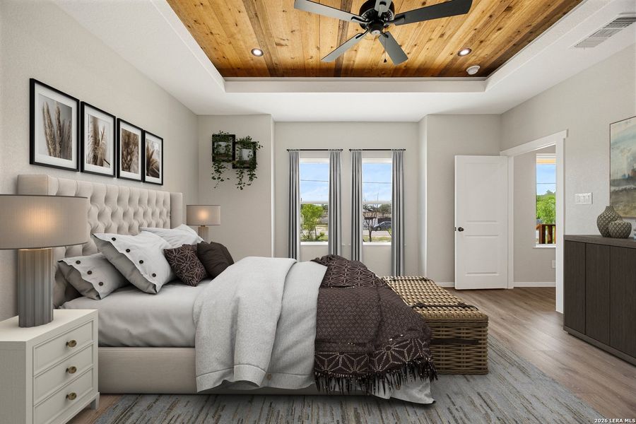 Furnished interior view inside a new home in , Somerset (Image 10).